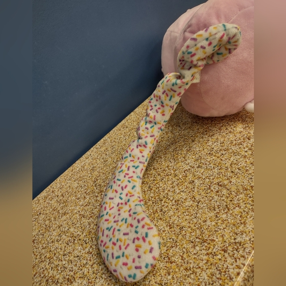 βideal toys Pink Cat Kitten Kitty Sprinkle Sitting Long tail Plush 19in - Picture 12 of 17